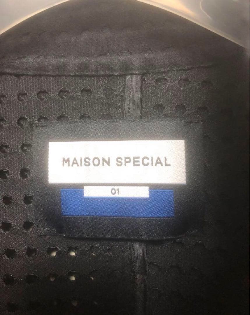 メゾンスペシャル ドット レース プライム オーバー ショート モッズ ブルゾン