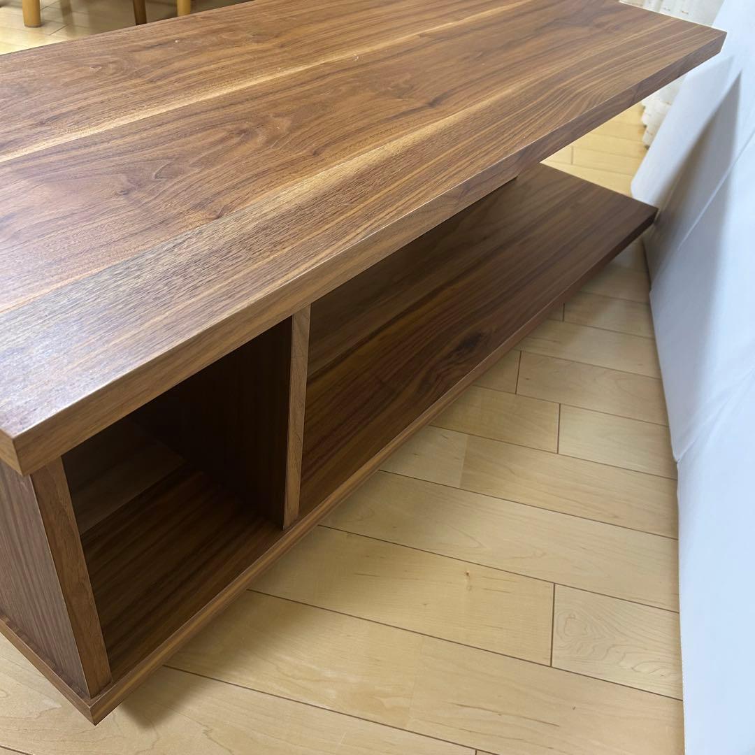 センターテーブル　テレビボード　ウォールナット　幅120 コネクト