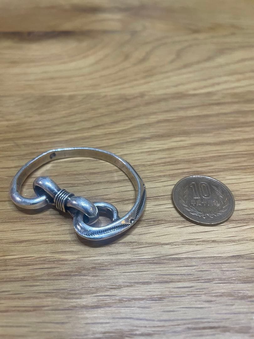 シルバー フック型キーホルダー