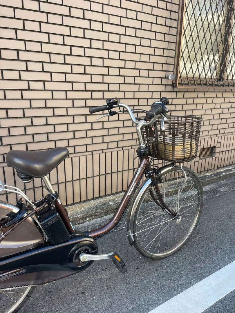 16Ah パナソニック電動アシスタント自転車26インチ。充電器箱付き