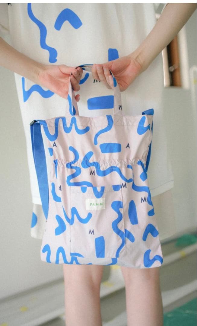 PAMM 巾着バッグ　ショルダーバッグ