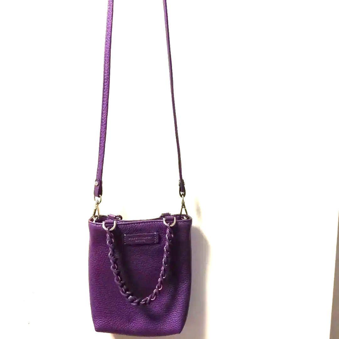 GIANNI CHIARINI パープル ショルダーバッグ（袋付き）