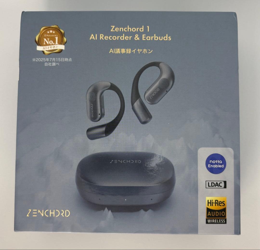 zenchord 1 ワイヤレスイヤホン AI レコーダー