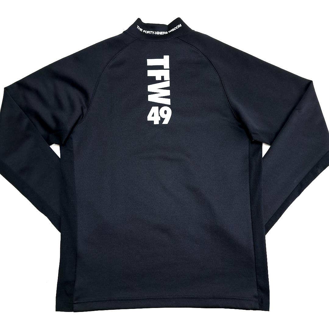 TFW49 メンズ ゴルフ 長袖モックネック ブラック size M 【美品】