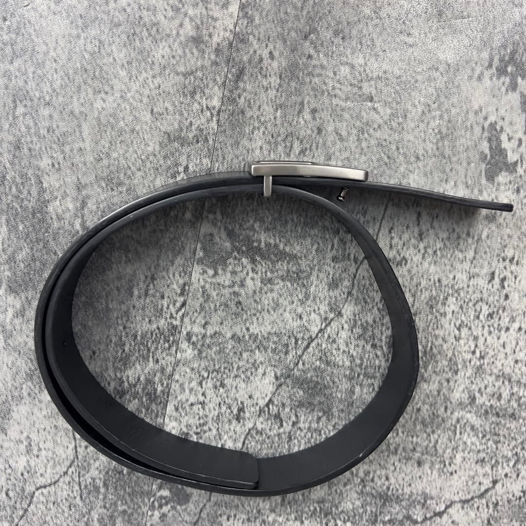 GUCCI Gバックル レザー ベルト ブラック