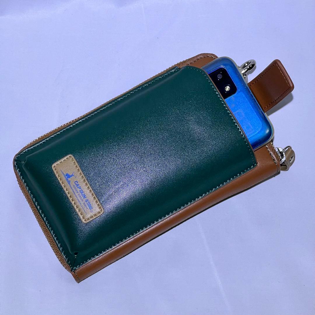 【未使用】 CAPTAIN STAG キャプテンスタッグ 財布 スマホポーチ