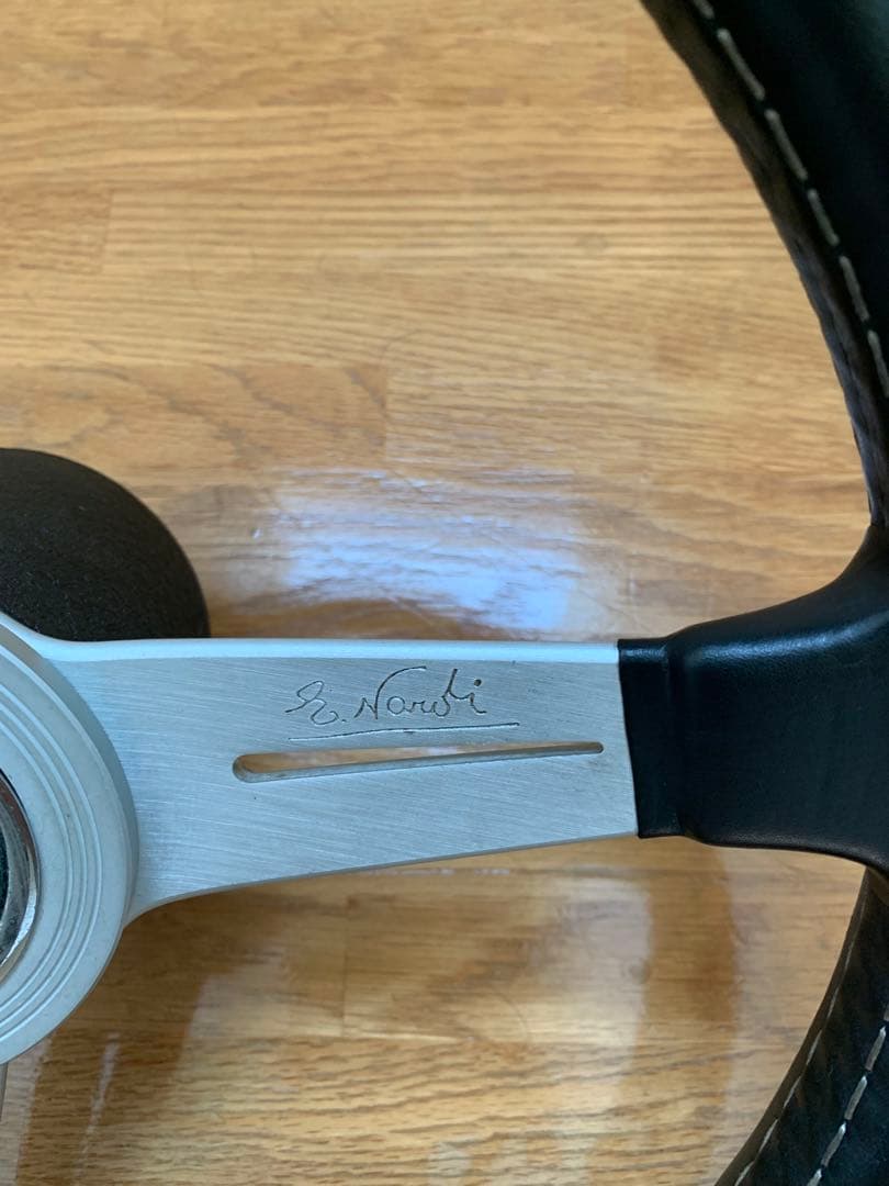 Nardi ステアリング 350mm ブラック/シルバー