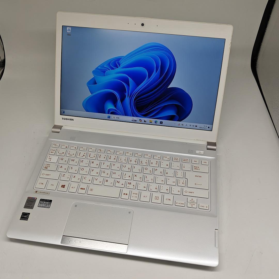 【東芝】R83 高性能i7 新品SSD256GB 16GB ホワイト ノートPC