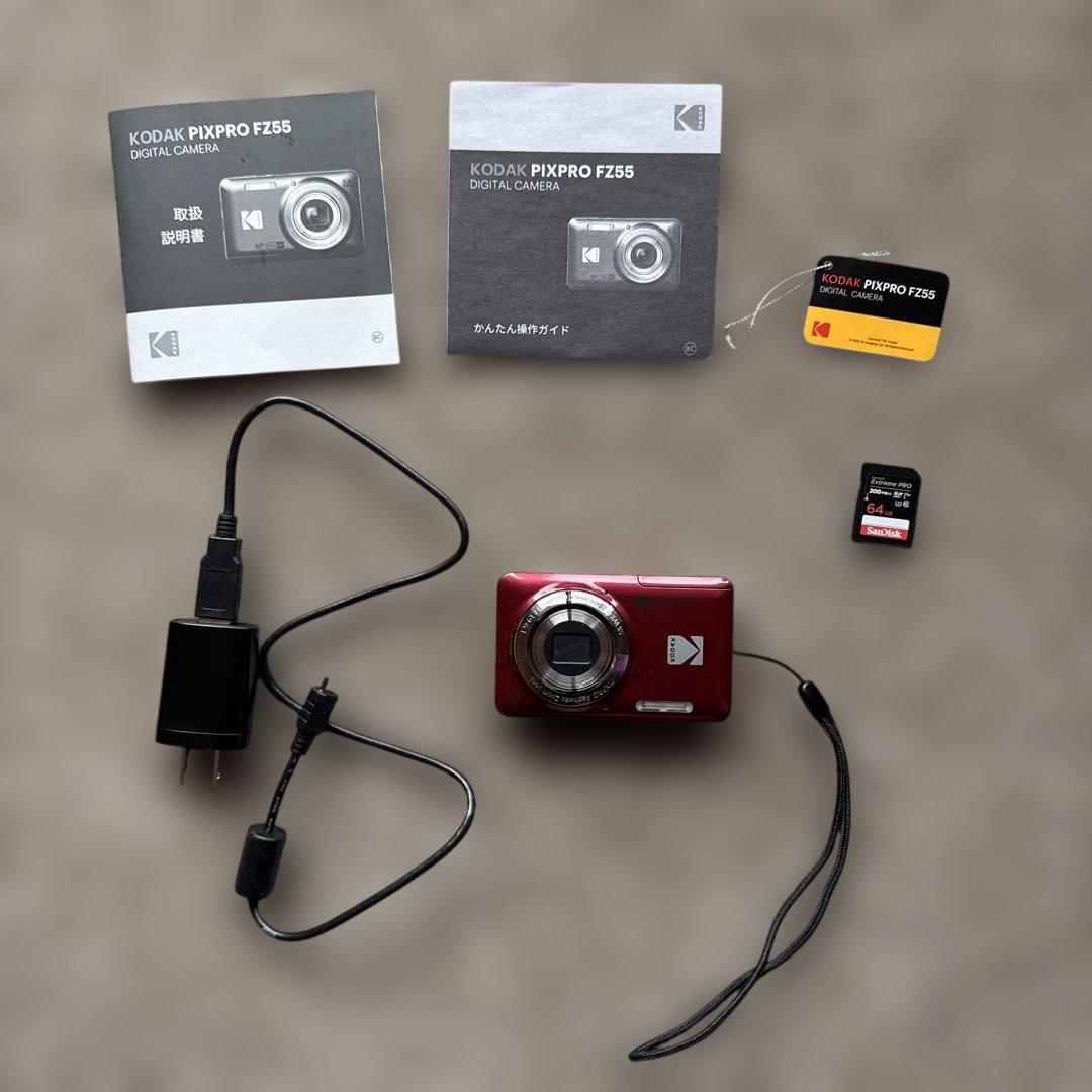 Kodak PIXPRO FZ55 赤 コダック レッド（SDカードおまけ）