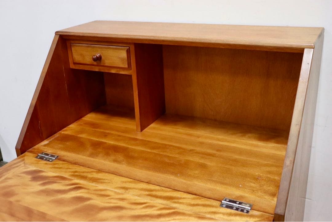 GMHH268○九州民芸家具 ライティングビューロー デスク 学習机 書