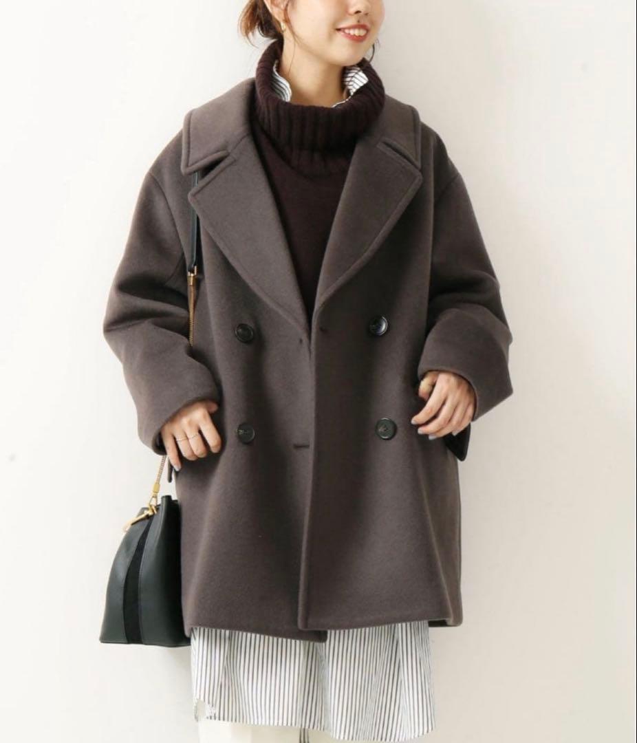 ☆極美品☆スピック＆スパン 定価47,300円 テーラードカラーショートコート