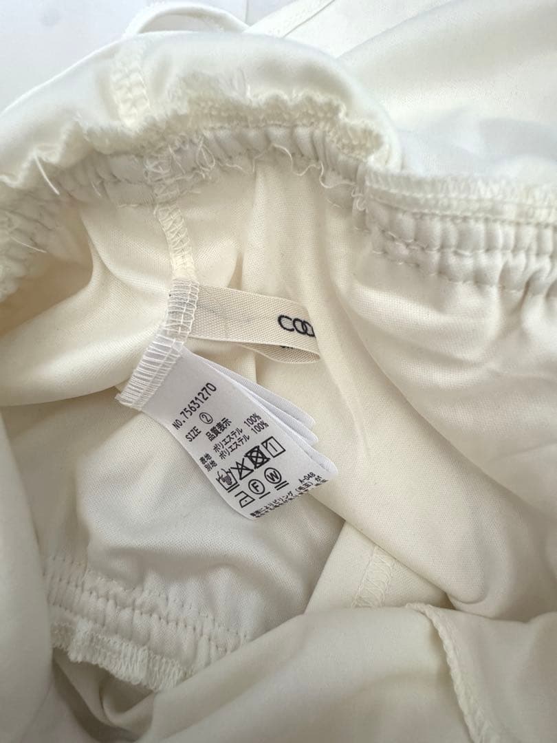 ♡完売商品♡COCO DEAL ペプラムブラウスレイヤードニット アイボリー