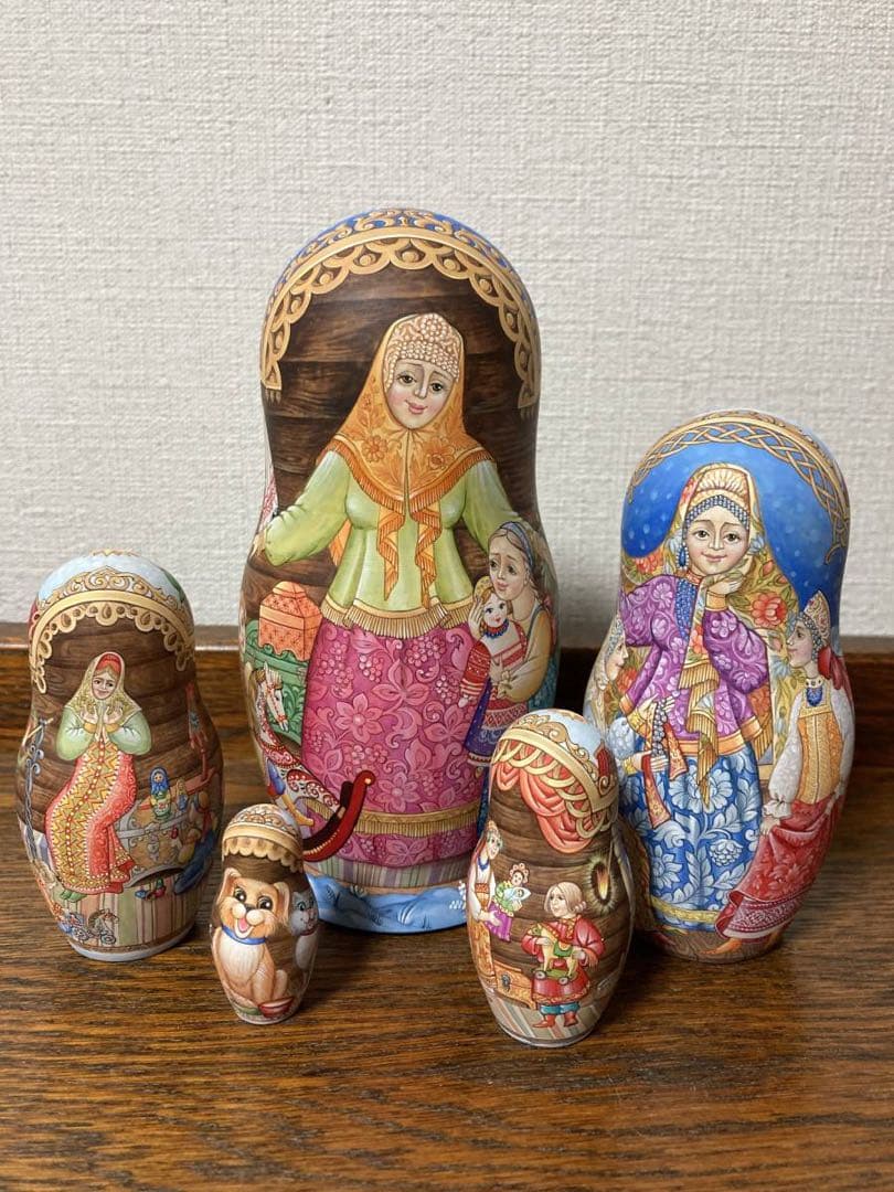 ロシア雑貨☆Icon マトリョーシカ(5P)クリスマスプレゼント
