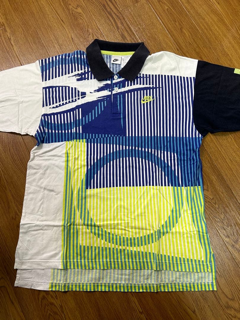 90年代 NIKE challenge court ナイキ ポロシャツ アガシ
