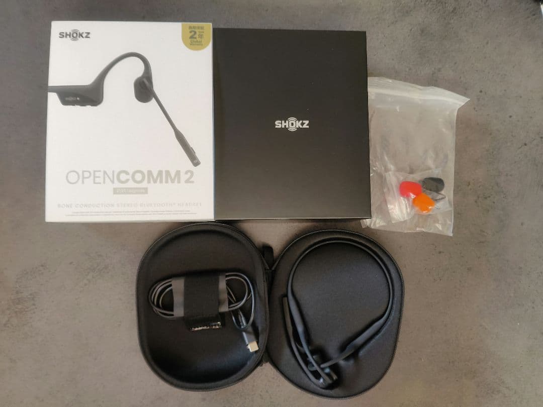 イヤホン SHOKZ OPENCOMM2 2025 Upgrade USB-C
