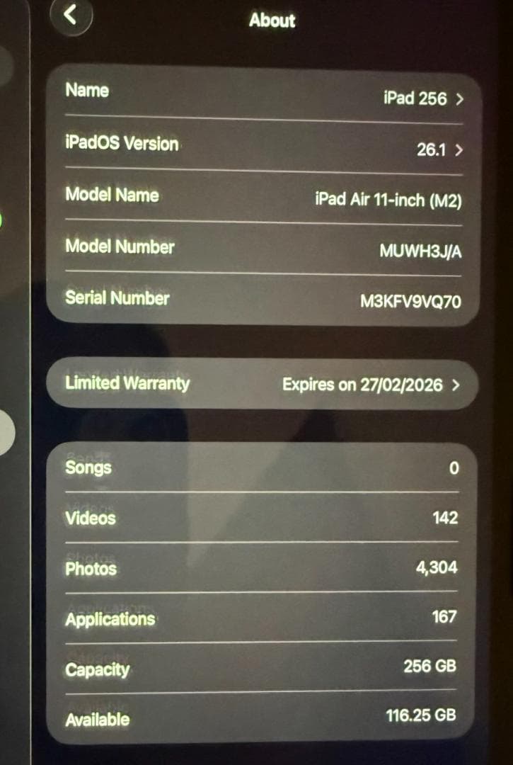 Apple iPad Air 11-inch 第6世代 256GB Wi-Fi