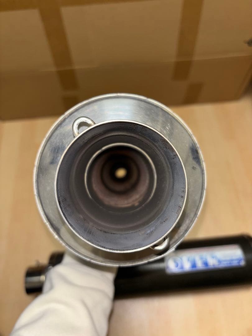 OVER マフラー 汎用 Φ60.5 カーボン 2本出し