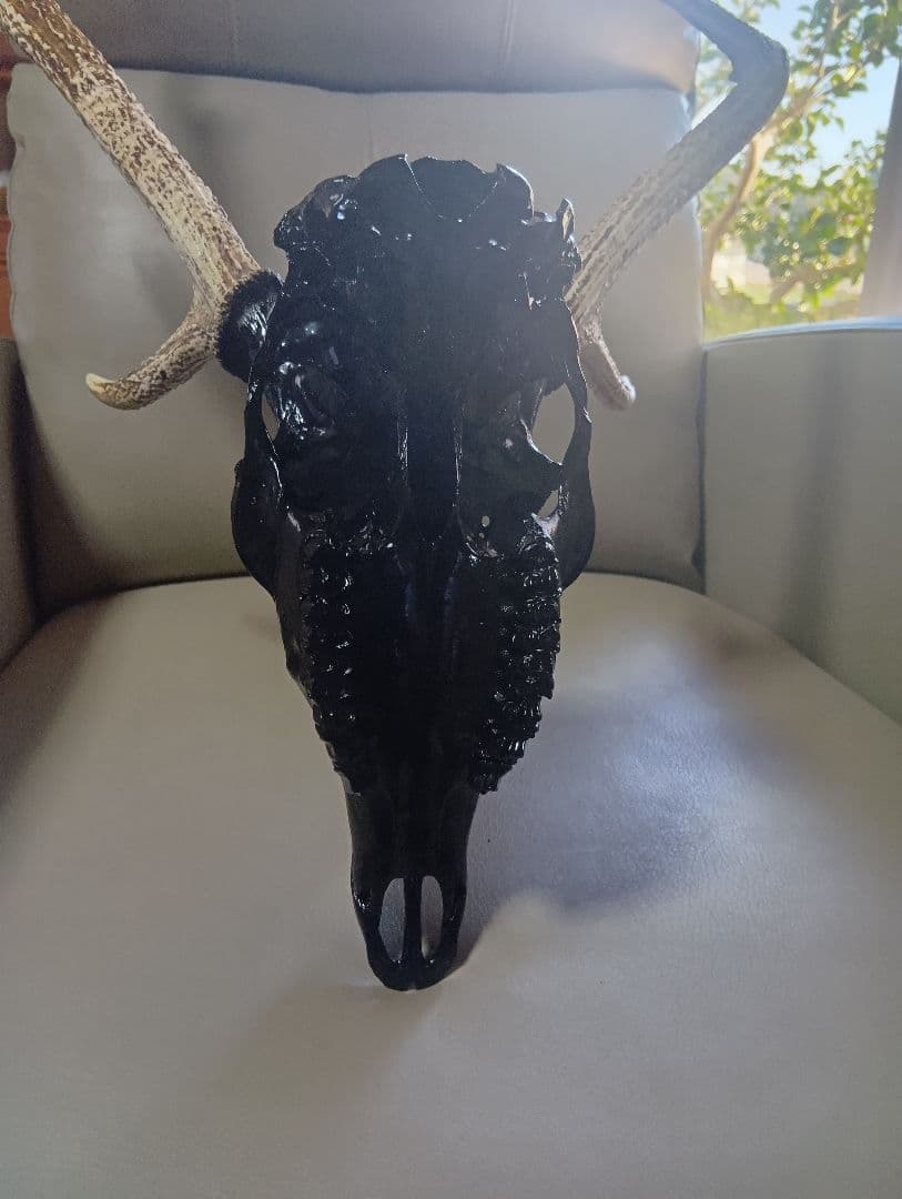 鹿の頭部置物 /ハンドメイド