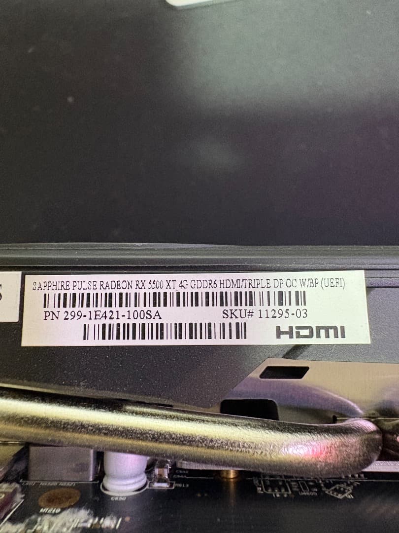 グラフィックボード・グラボ・ビデオカード SAPPHIRE PULSE RADEON RX 5500 XT 4G