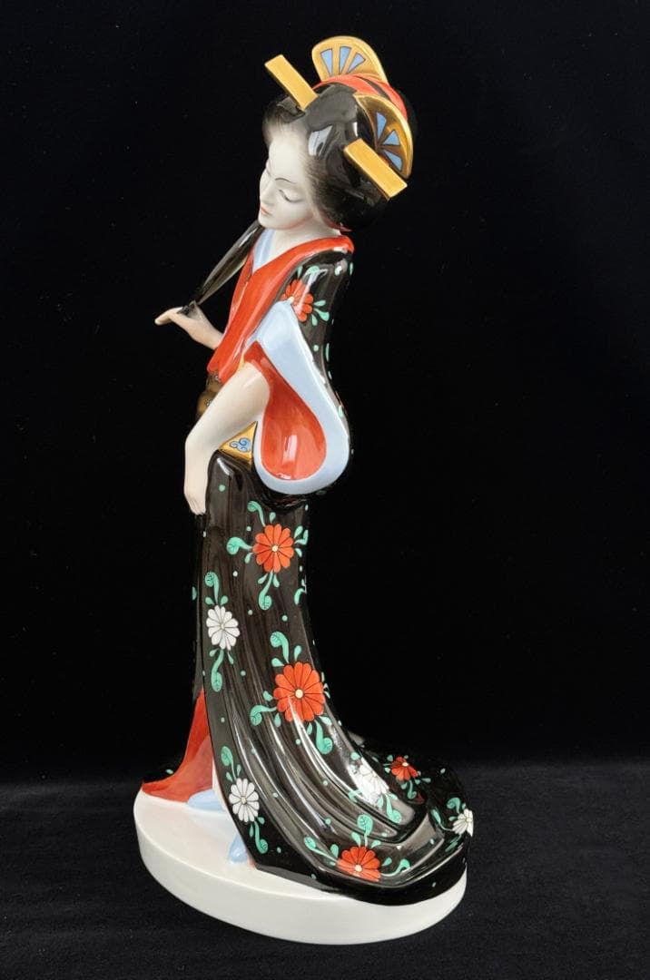 ヘレンド フィギュリン シノワズリ 芸者 西安の黒 人形