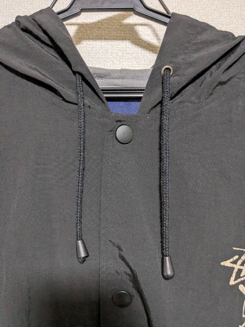 OLD STUSSY 紺タグ ナイロンジャケット ブラック