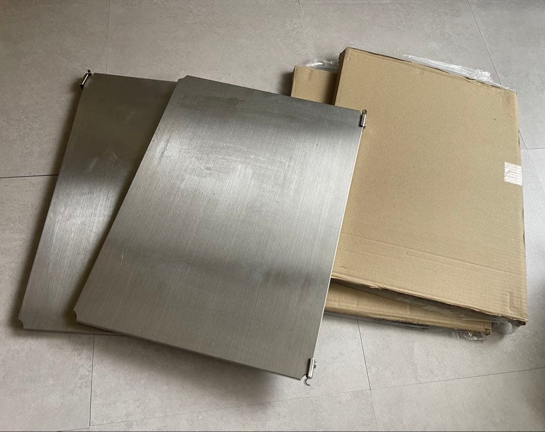 【4枚セット】ステンレスユニットシェルフ　追加棚　幅56cmタイプ