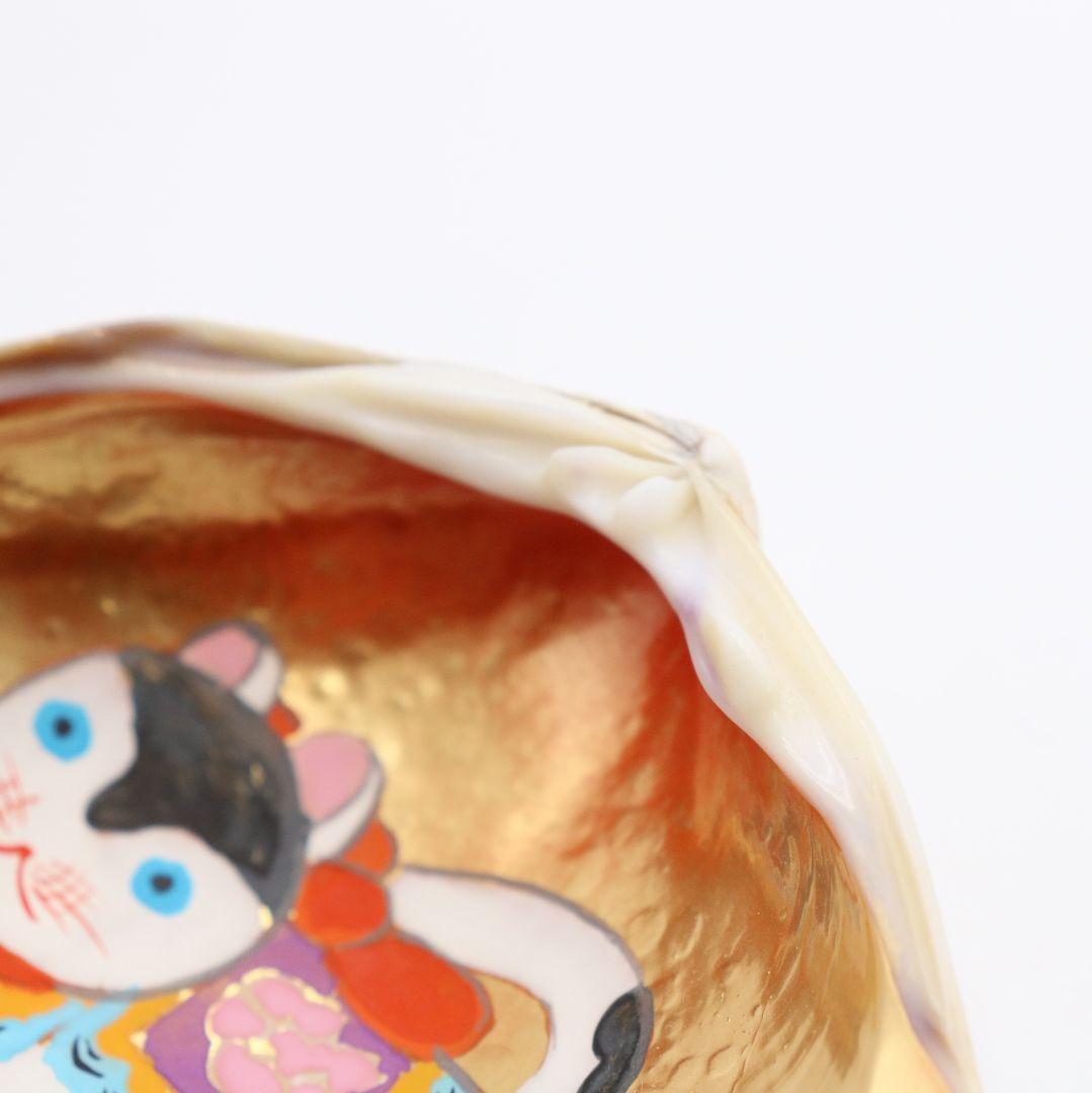 宗朝作 蛤香合 犬張子 共箱 茶道具　AT310　NT1