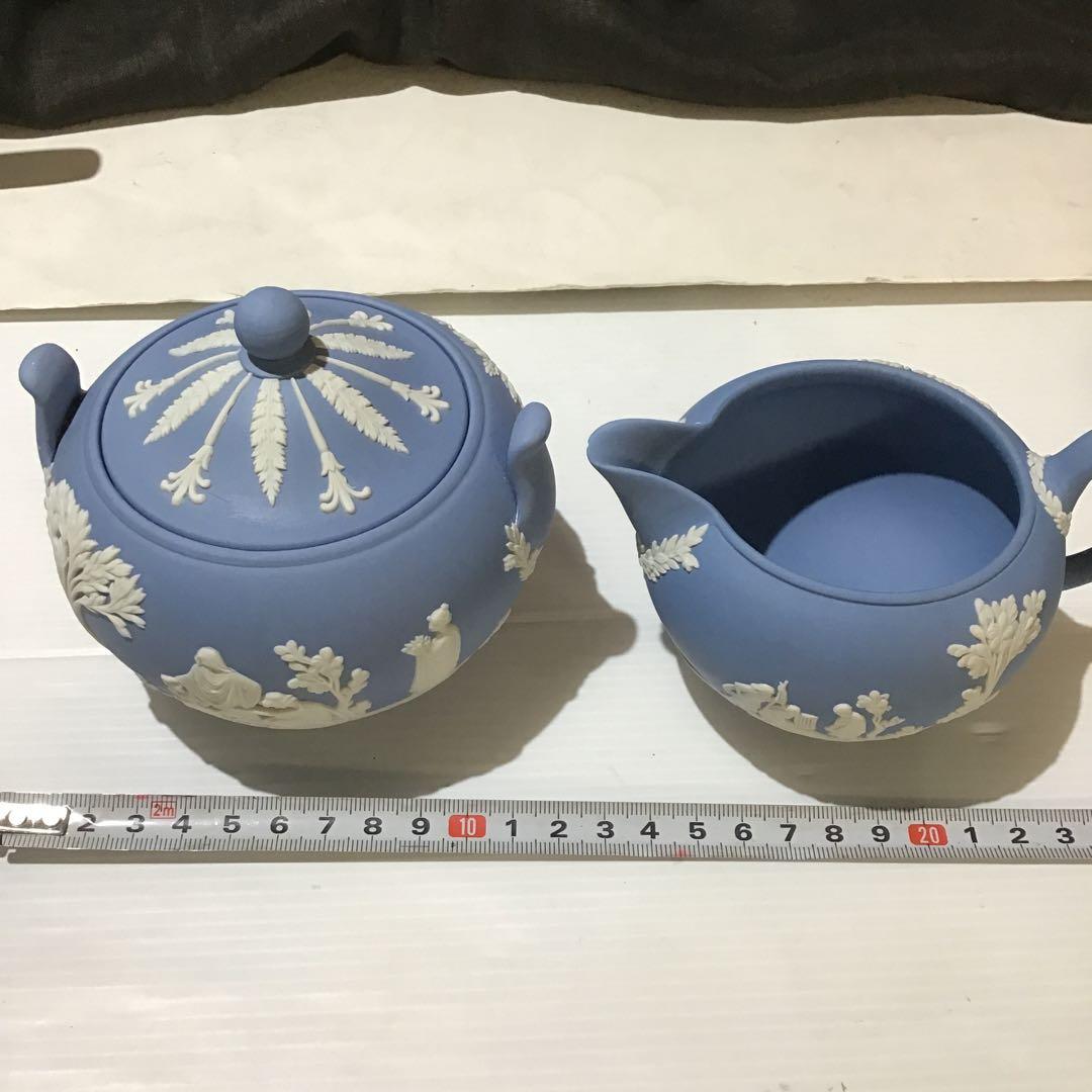 新品同様ウェッジウッド ジャスパー デミタスコーヒーセット ジャスパーウェア