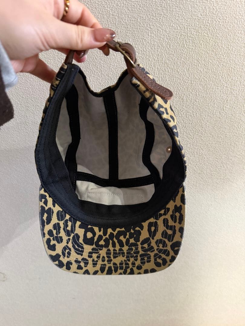 帽子 Supreme leopard 23fw