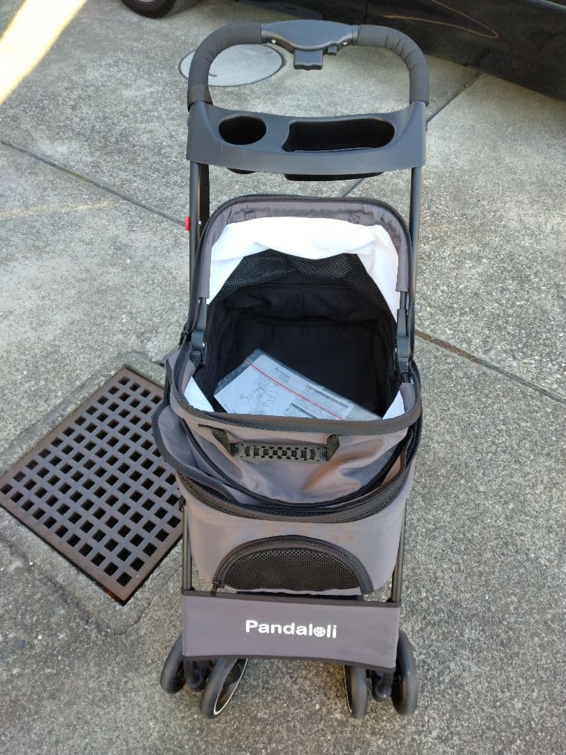 Pandaloli ペットカート グレー
