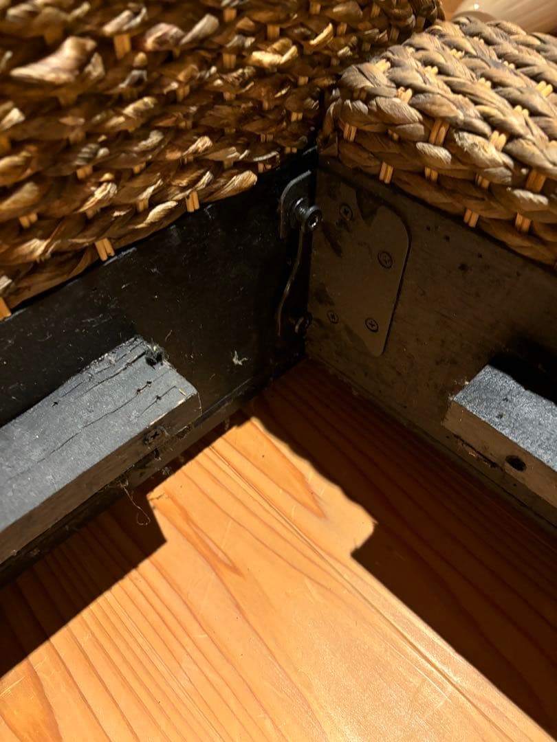 アジアン家具　ウォーターヒヤシンスベッドフレーム