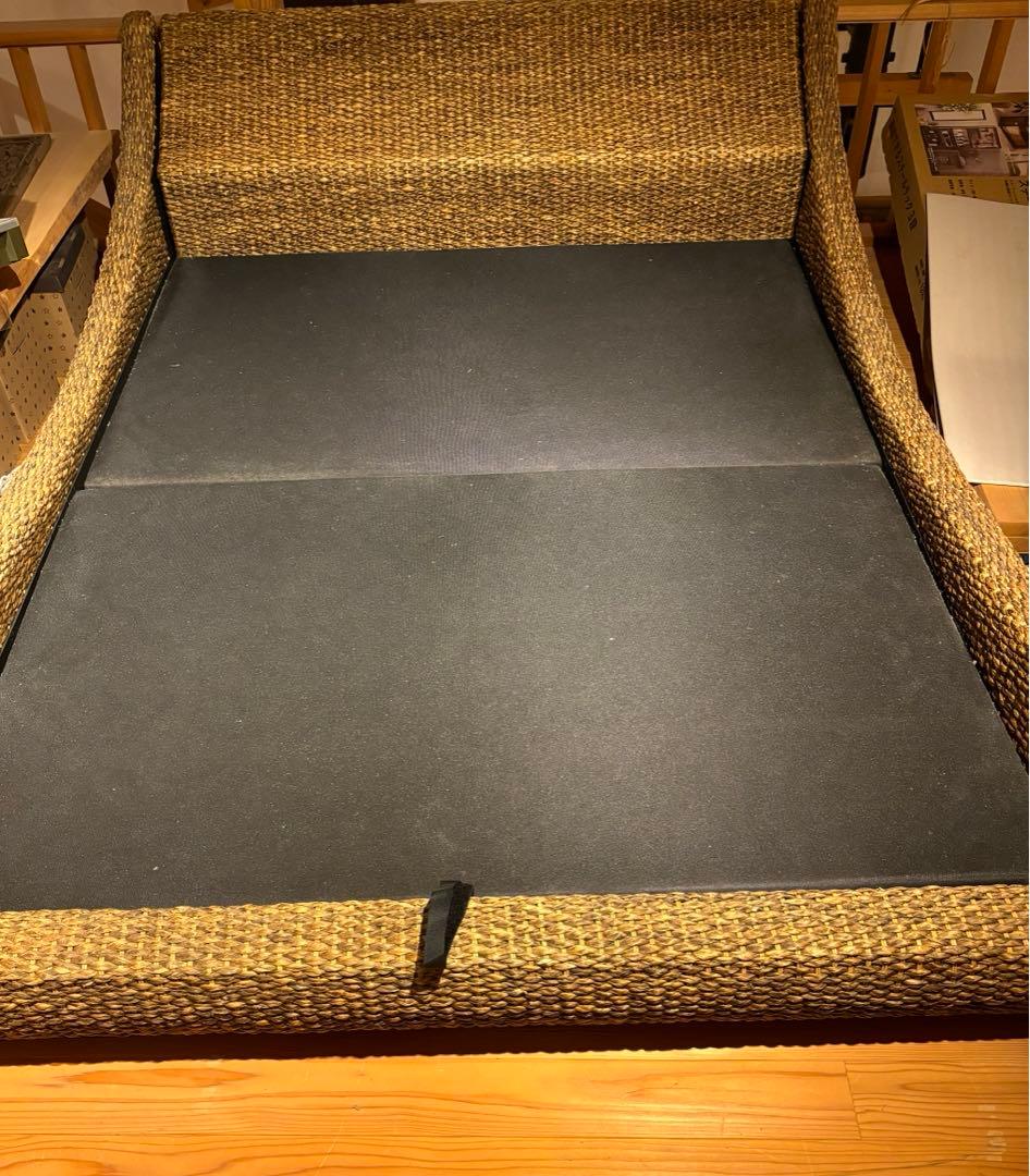 アジアン家具　ウォーターヒヤシンスベッドフレーム