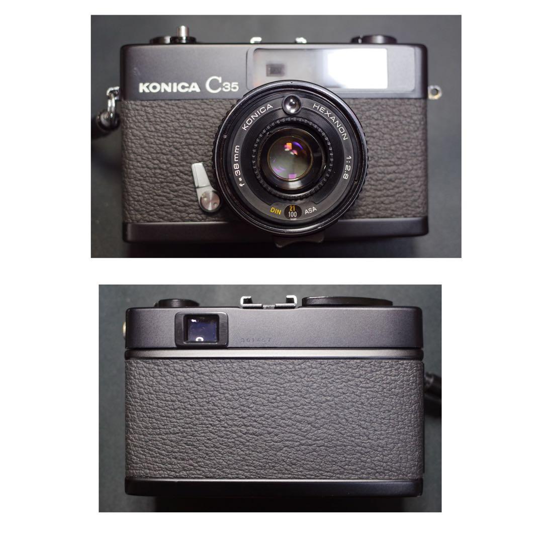 KONICA C35 ブラック　整備品、テスト撮影済み　361457