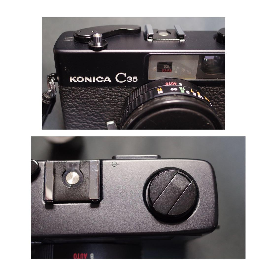 KONICA C35 ブラック　整備品、テスト撮影済み　361457