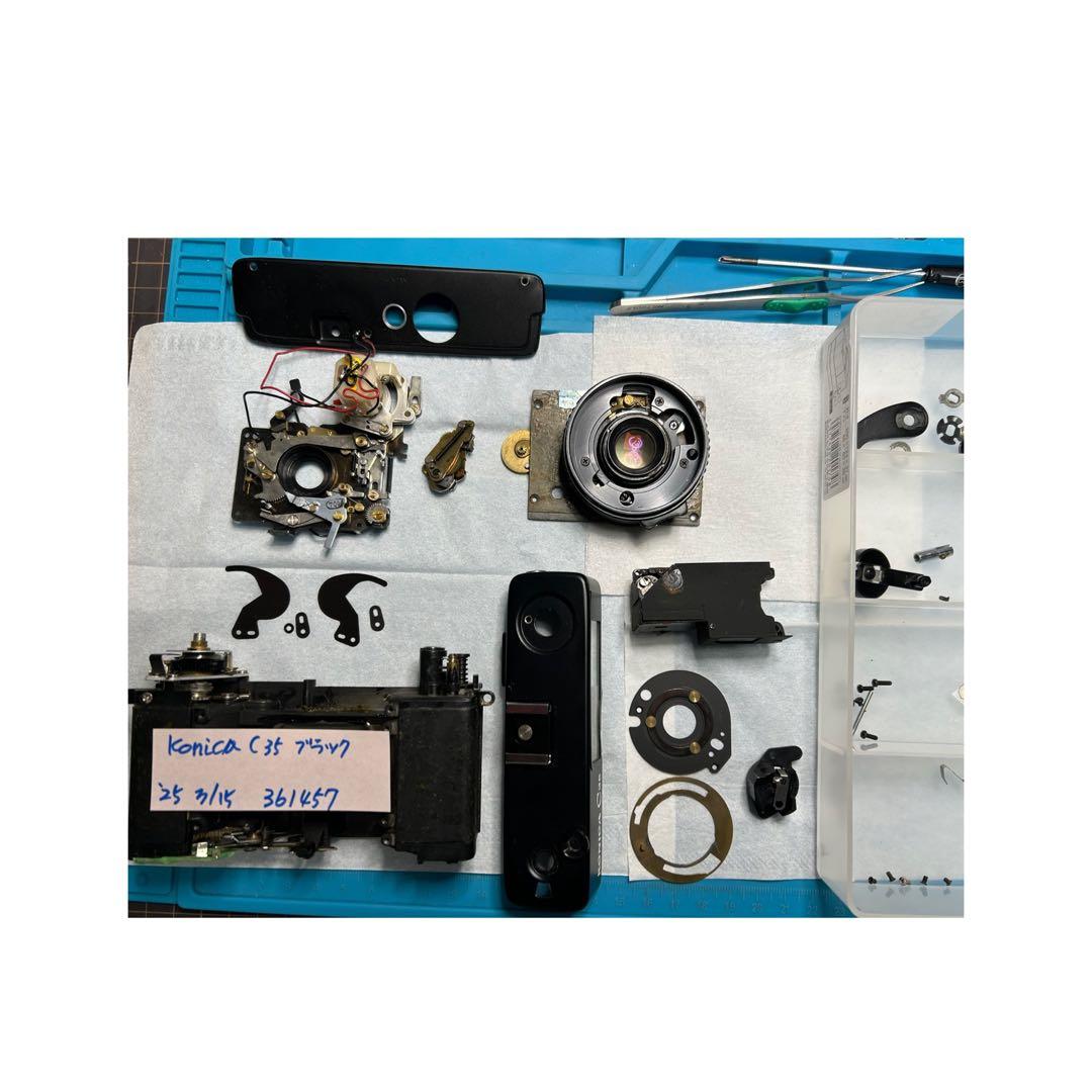 KONICA C35 ブラック　整備品、テスト撮影済み　361457