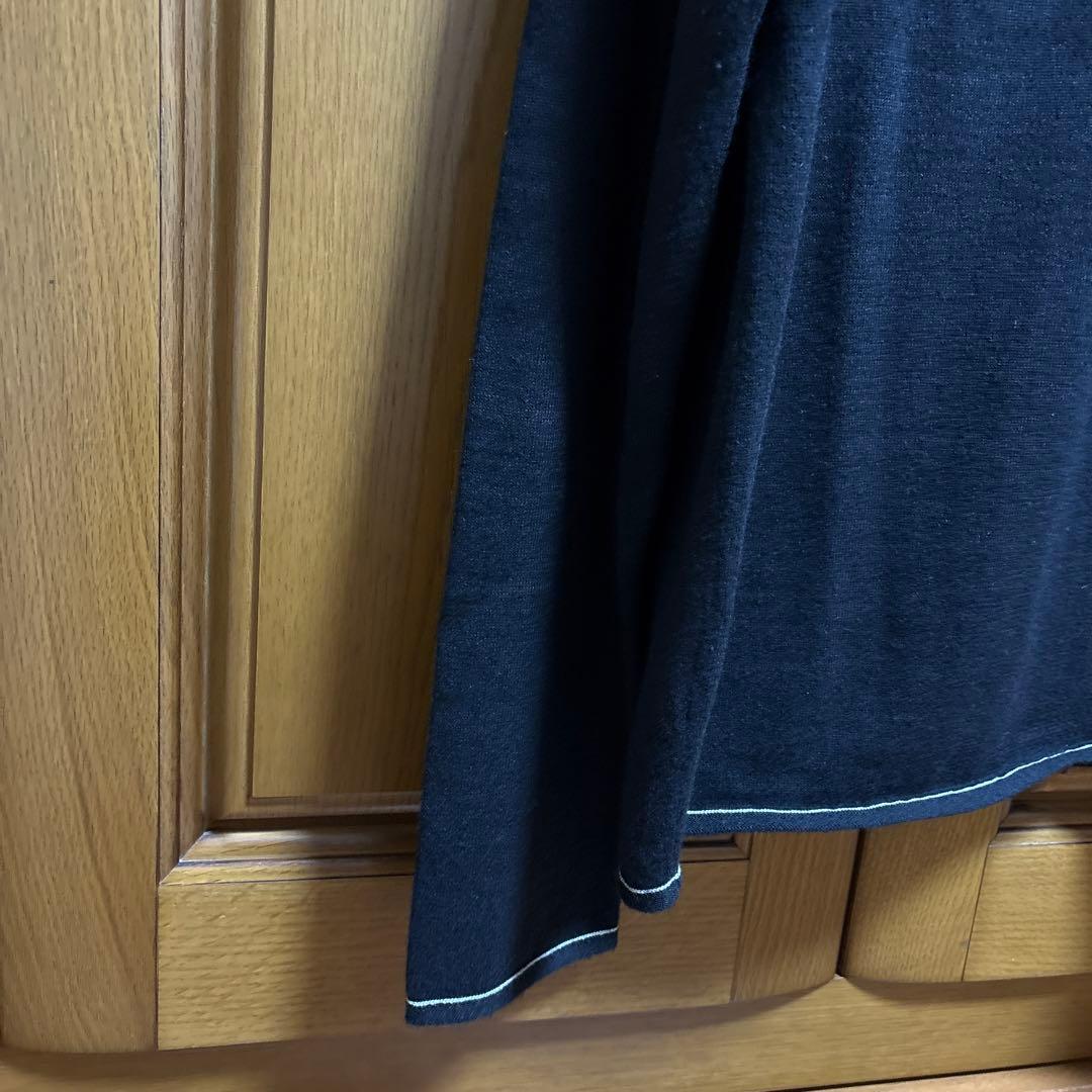 エルメスHERMESメンズカシミアと綿　混ニット　ブラックＭ