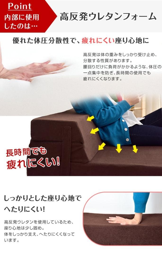 ソファーマットレス シングル 幅97cm 厚み10cm ソファーベッド