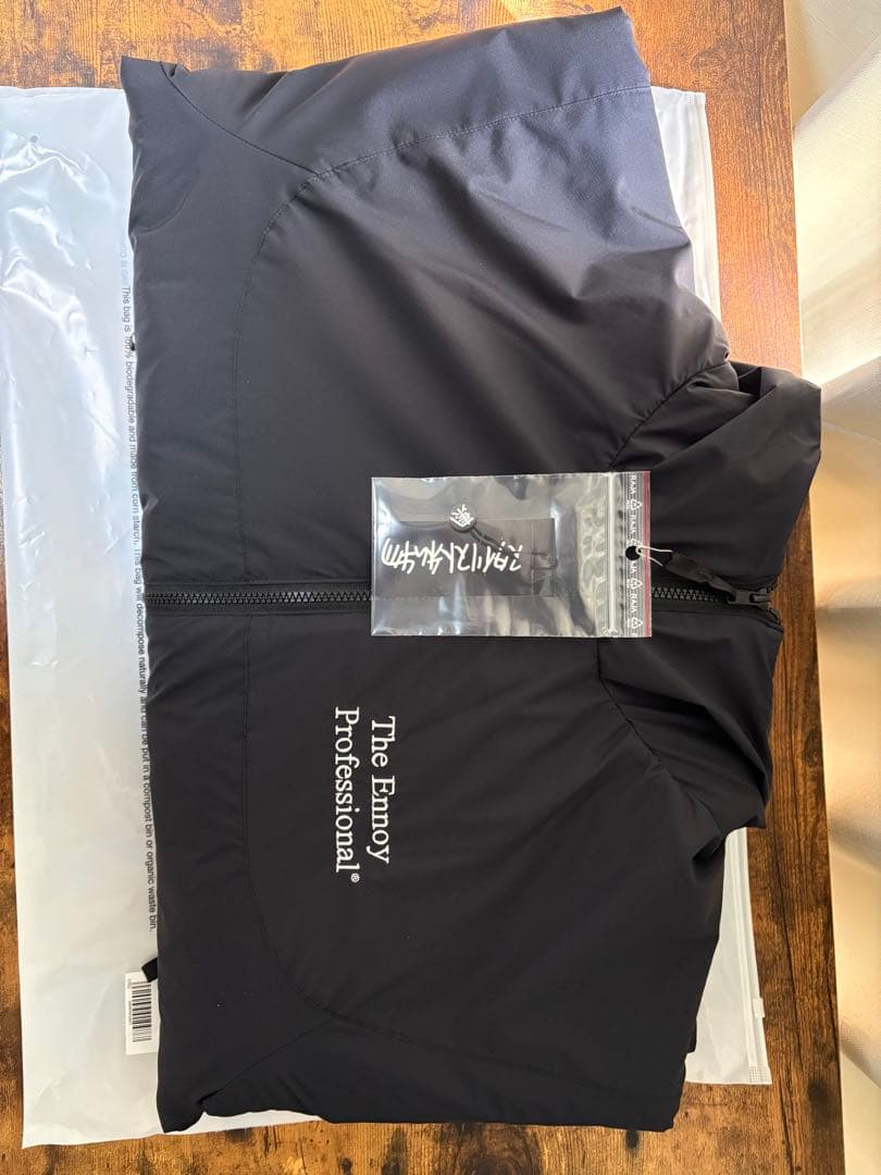 ENNOYスタイリスト私物 PADDED NYLON HOODIE BLACK
