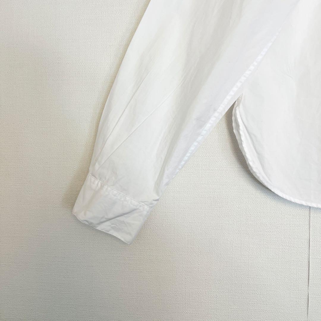 【未使用に近い★人気ボックスシルエット】マーガレットハウエルバンドカラーシャツ白