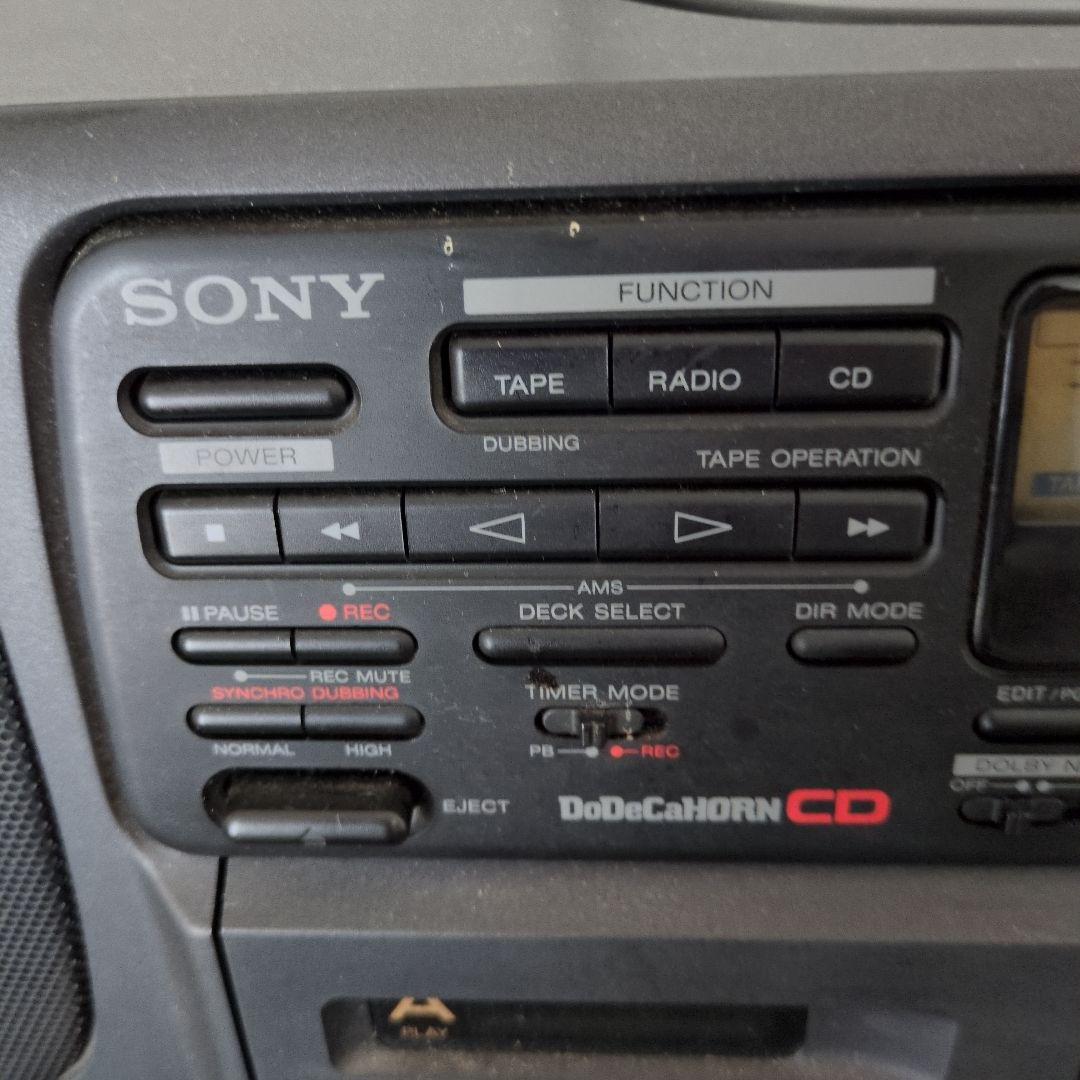 SONY CFD-500　CDプレイヤー　ラジオカセット　動作品