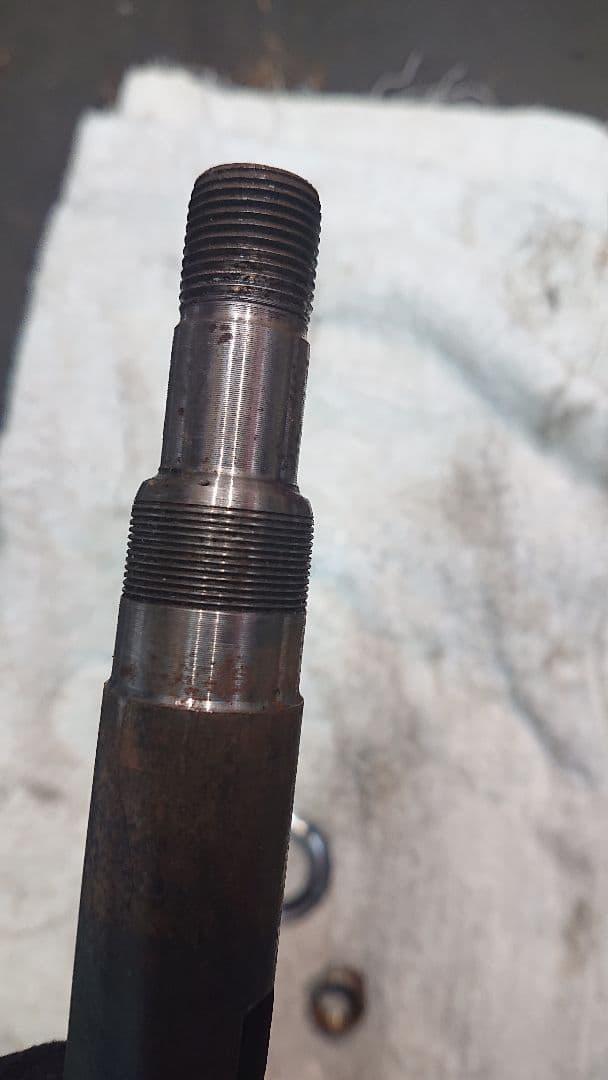 スズキ GT380 三又 中期後期 フロントステム サンパチ 曲がり無し