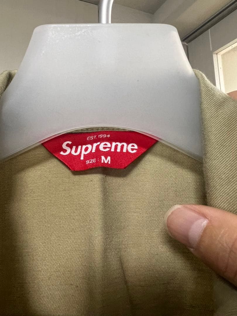 Supreme 半袖オーバーオール ベージュ