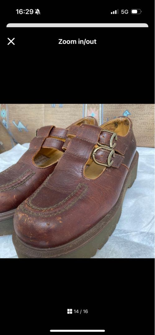 イングランド製 Dr.Martens メリージェーン UK6 25cm ブラウン