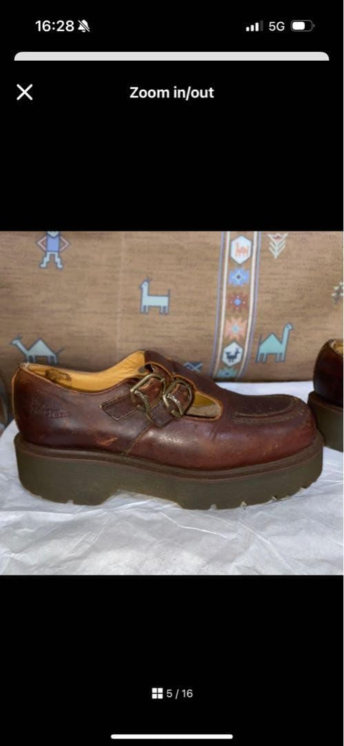 イングランド製 Dr.Martens メリージェーン UK6 25cm ブラウン