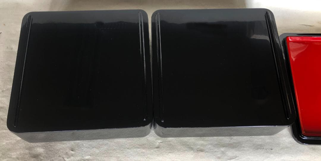 重箱 おせち 2段重 木製漆塗 黒 7.5寸 内朱 22cm 漆器 アウトレット