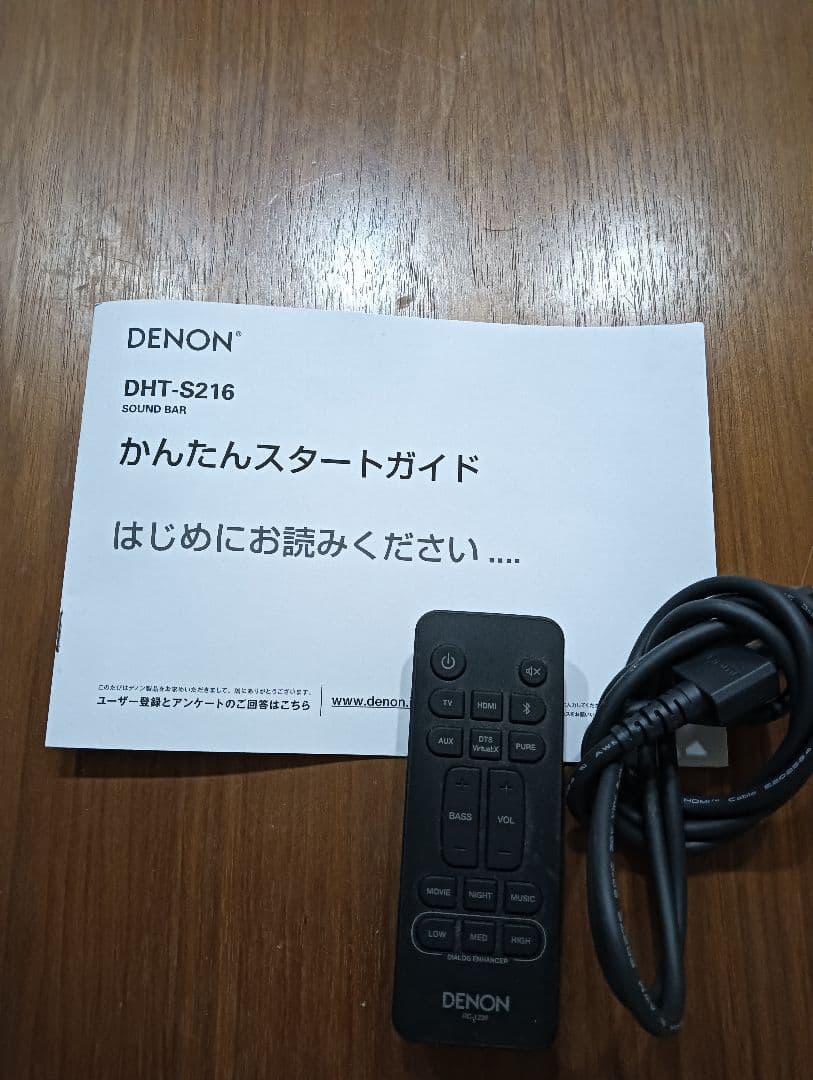 DENON サウンドバー スピーカー デノン S‐216