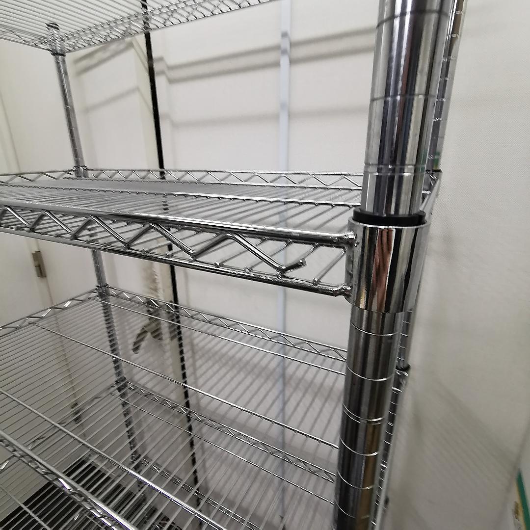 幅90cm　スチールラック 5段 シルバー 値引き交渉可