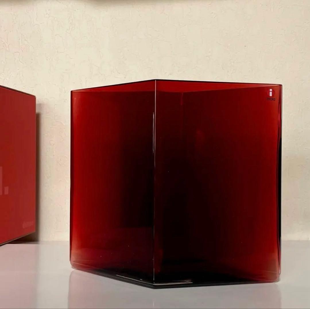 廃盤　未使用　イッタラ　ルーツ　ベース　クランベリー　(大) 205×180mm