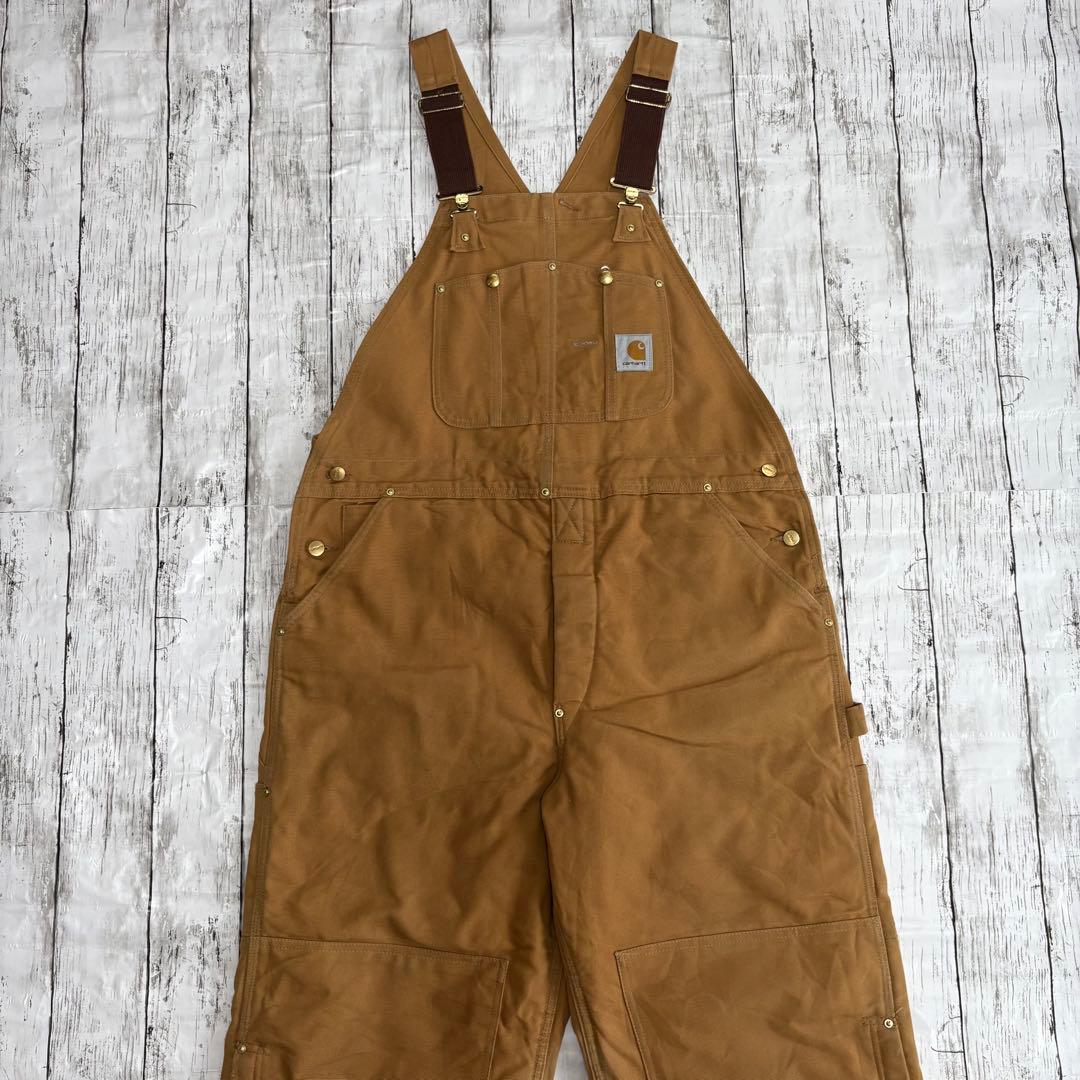 USA製 Carhartt カーハート ダック地 ダブルニー オーバーオール