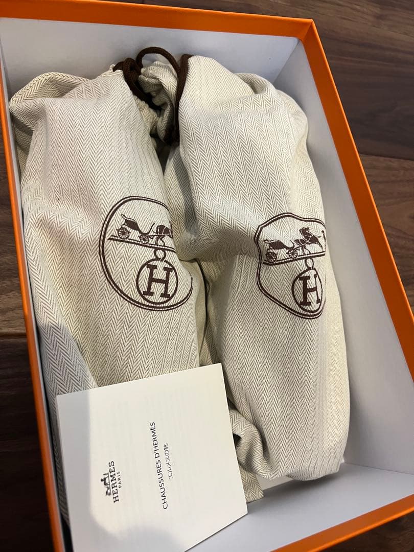 HERMES モカシンパリ 37 ローファー